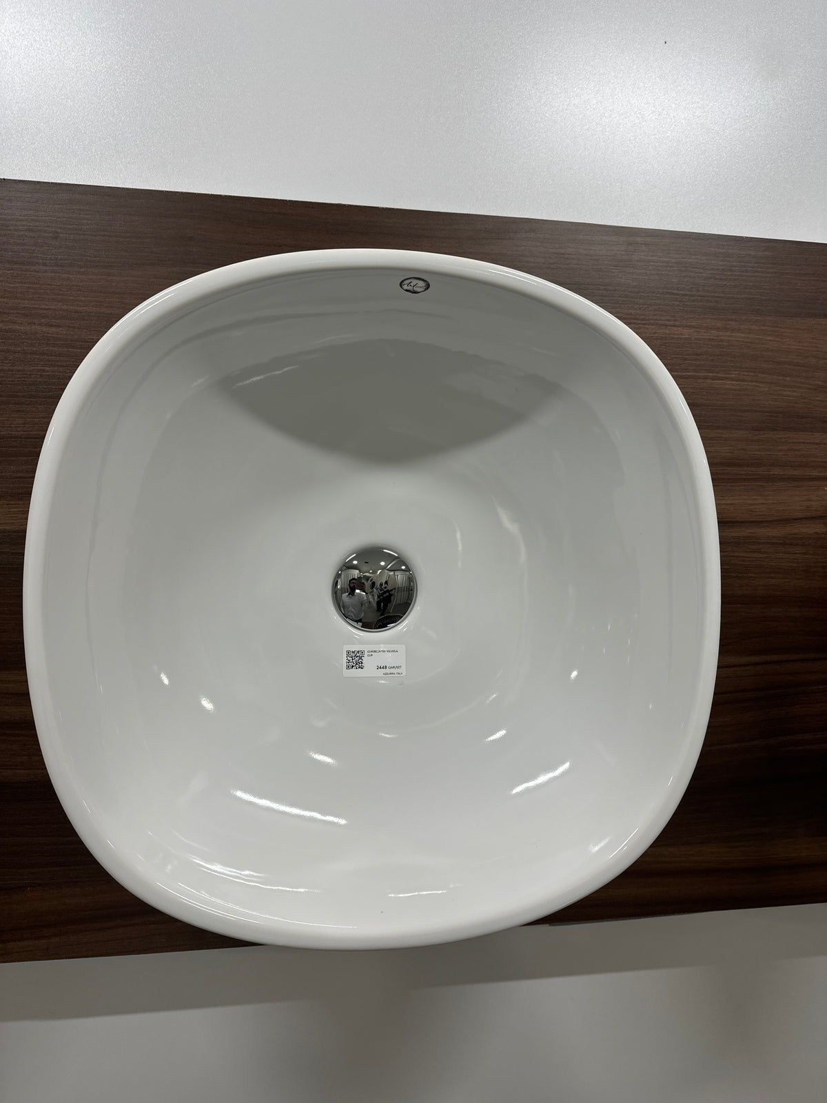 CLI45B1,INT01 NUVOLA CLIP OVER COUNTER WB 45CM PAINTING ON WHITE BACKGROUND AZZURRA ITALY - 10 SET