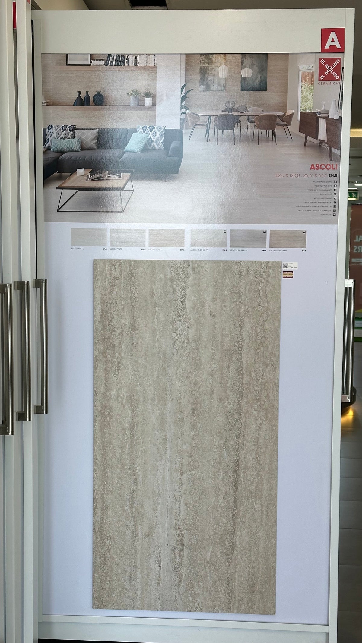 ASCOLI SAND 62X120CM - ELMOLINO SPAIN - 700 M2