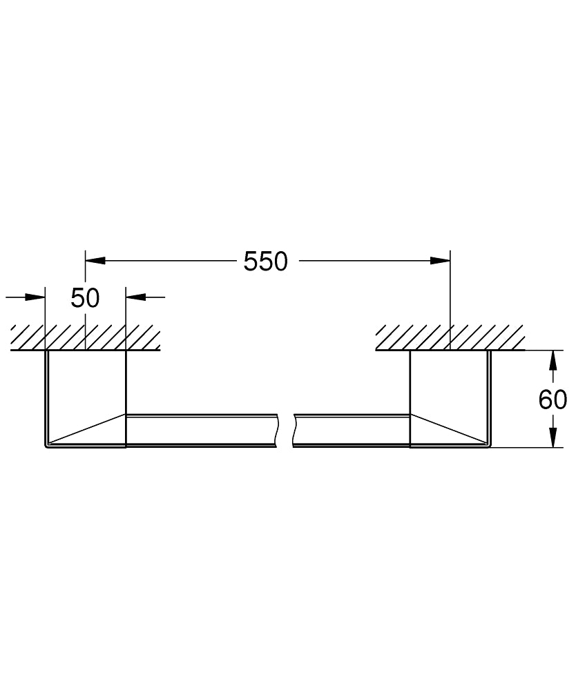 40807000 SELECTION CUBE GRIP BAR/TOWEL BAR GROHE - 0 PCS