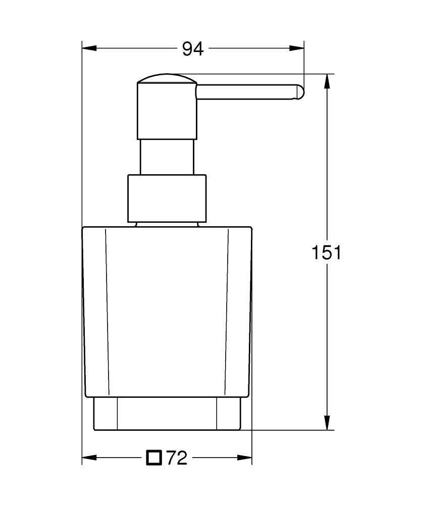 40805000 SELECTION CUBE SOAP DISPENSER GROHE - 2 PCS