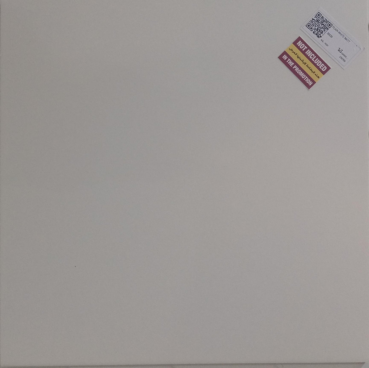 PLAIN WHITE MATT FLOOR 30X30CM - AGL - 4 M2