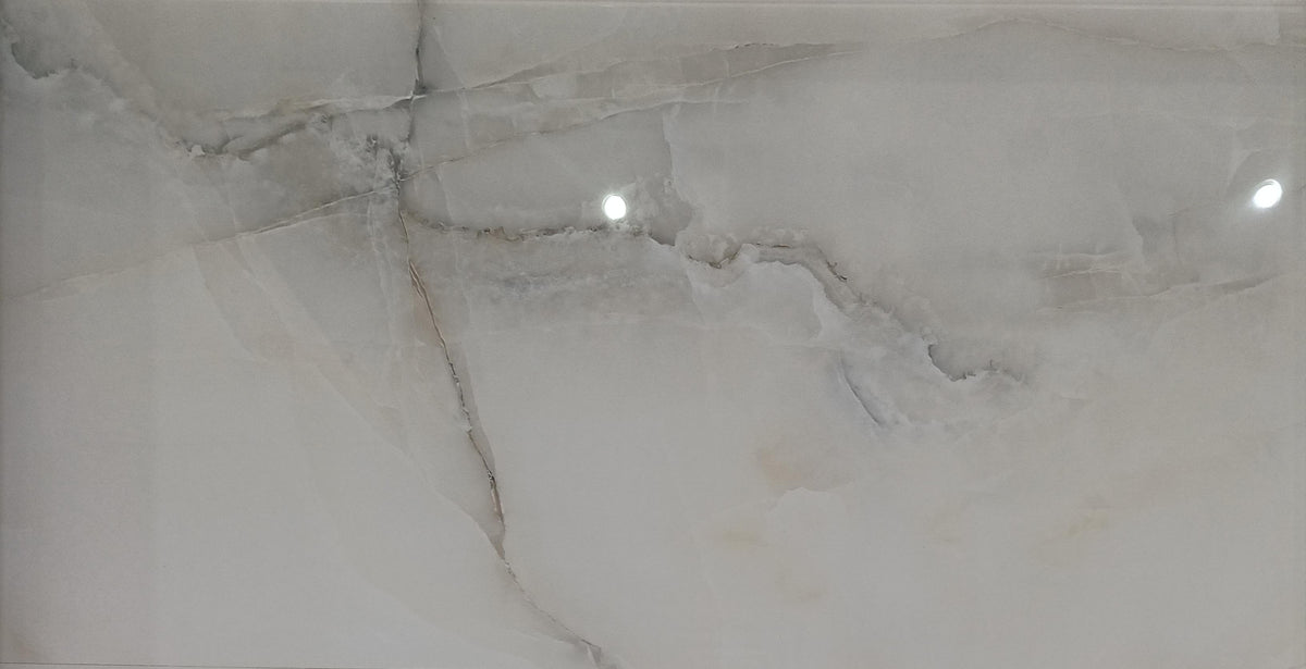 XXL ONYX WHITE PORCELAIN 60X120 CM AGL - 1 M2