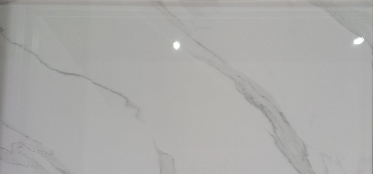 KIYARA WHITE GLOSSY PORCELAIN 60X120CM - AGL - 3 M2