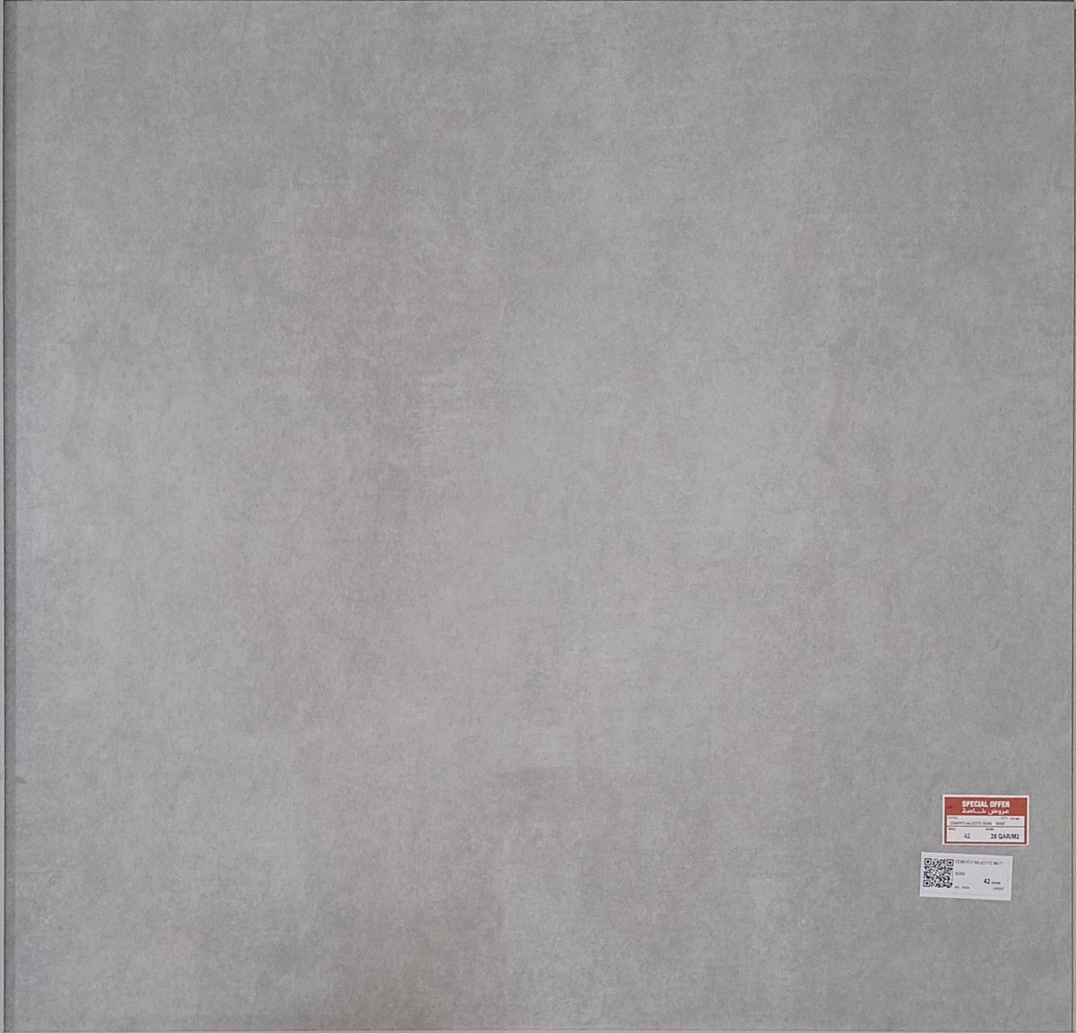 CEMENTO MAJESTIC MATT 60X60 CM - AGL - 1 M2