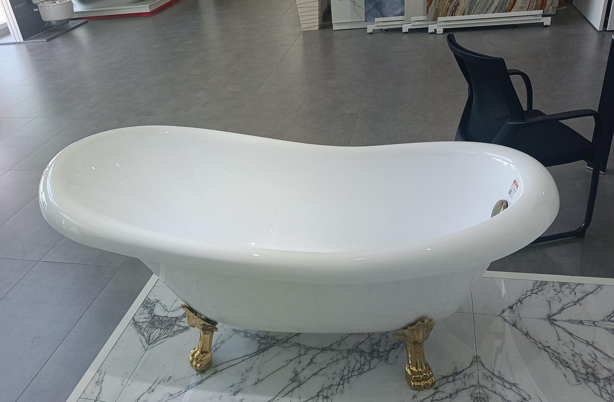 BA01 ACRYLIC BATHTUB 1700 MM GOLD COLOR LEG- WONDERFUL HK - -2 PCS