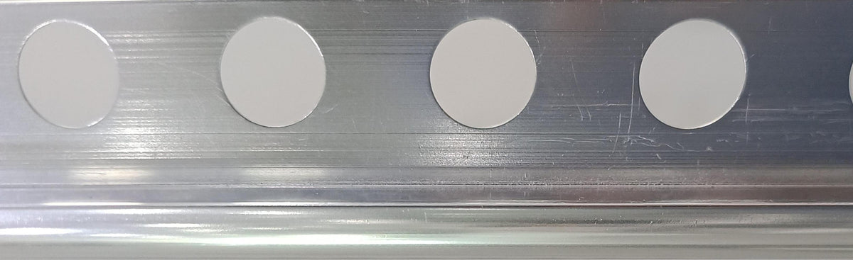 TILE TRIM 8MM POLISHED SILVER WONDERFUL HK CHINA - 4 PCS