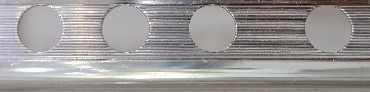 0A105PB TILE TRIM ALUM PROF 10.5MM POLISHED SILVER 2.6M (PERFIL ALUMINIO PLATA BRILLO) EMBEPLAST - 314 PCS