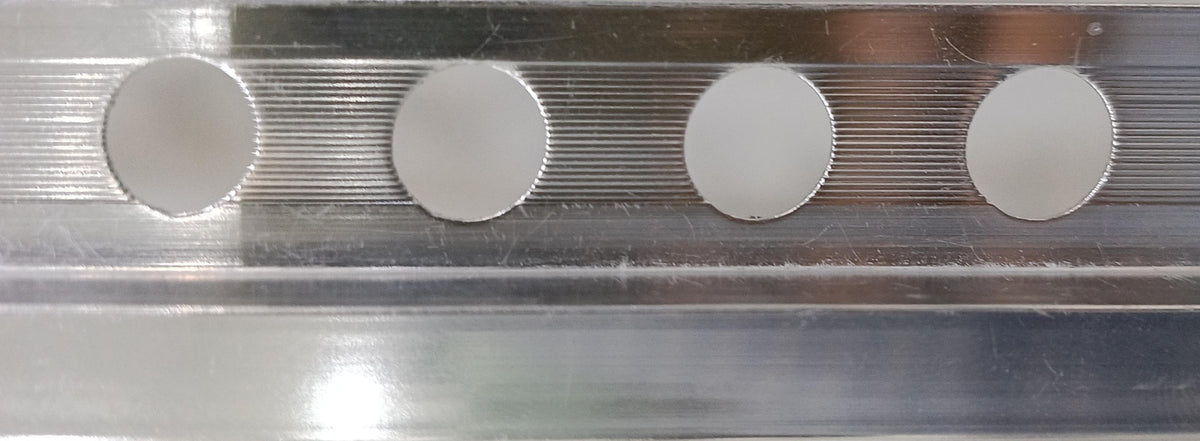 LAR12PB ALUMINIUM LISTELO R 12X10 MM SILVER 2.6M (LISTELO ALUMINIO PLATA BRILLO) EMBEPLAST SPAIN - 429 PCS