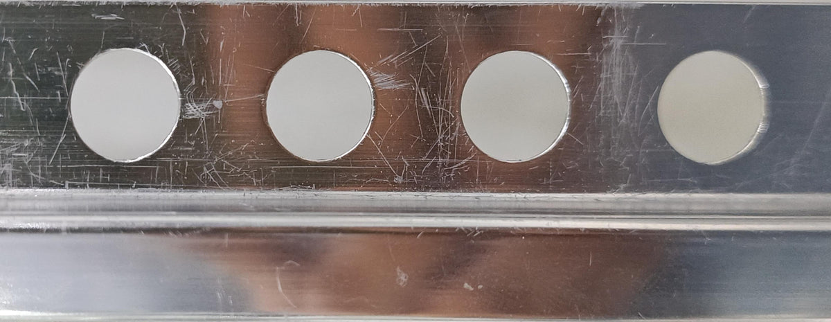 0LA12PB ALUMINIUM LIST 10X12 MM POLISHED SILVER 2.6M (LISTELO ALUMINIO PLATA BRILLO) EMBEPLAST - 1 PCS