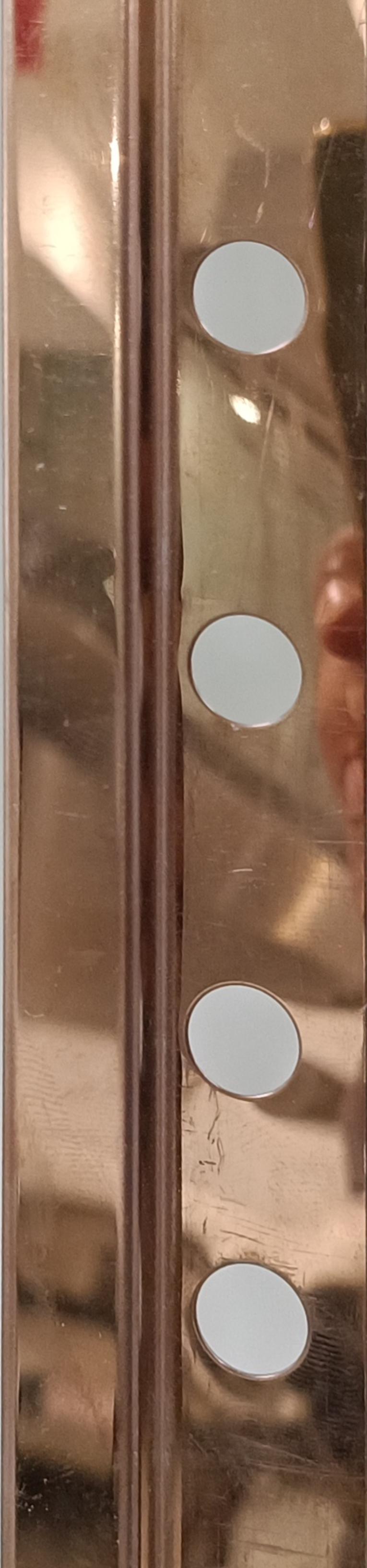 02L12BB STEEL LIST 12X12 MM BRONZE POLISHED INOX 2.60 M EMBEPLAST SPAIN - 408 PCS