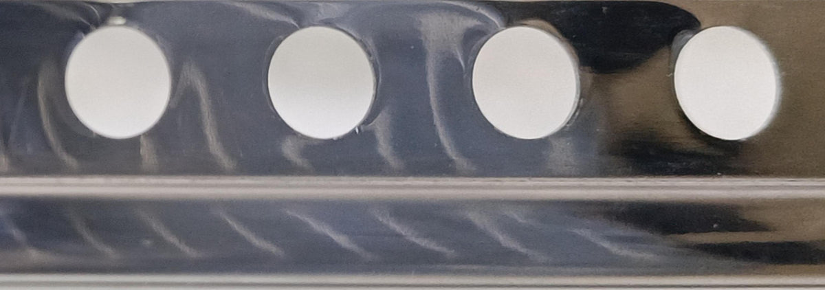 LAC010I STEEL LIST 10X10 MM 2.6M (LISTELO ACERO INOX BRILLO) EMBEPLAST SPAIN - 2 PCS