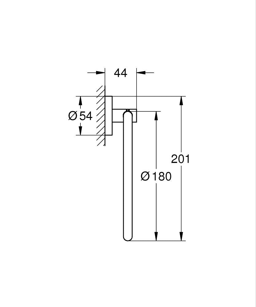 40365001 ESSENTIALS TOWEL RING GROHE - 20 PCS
