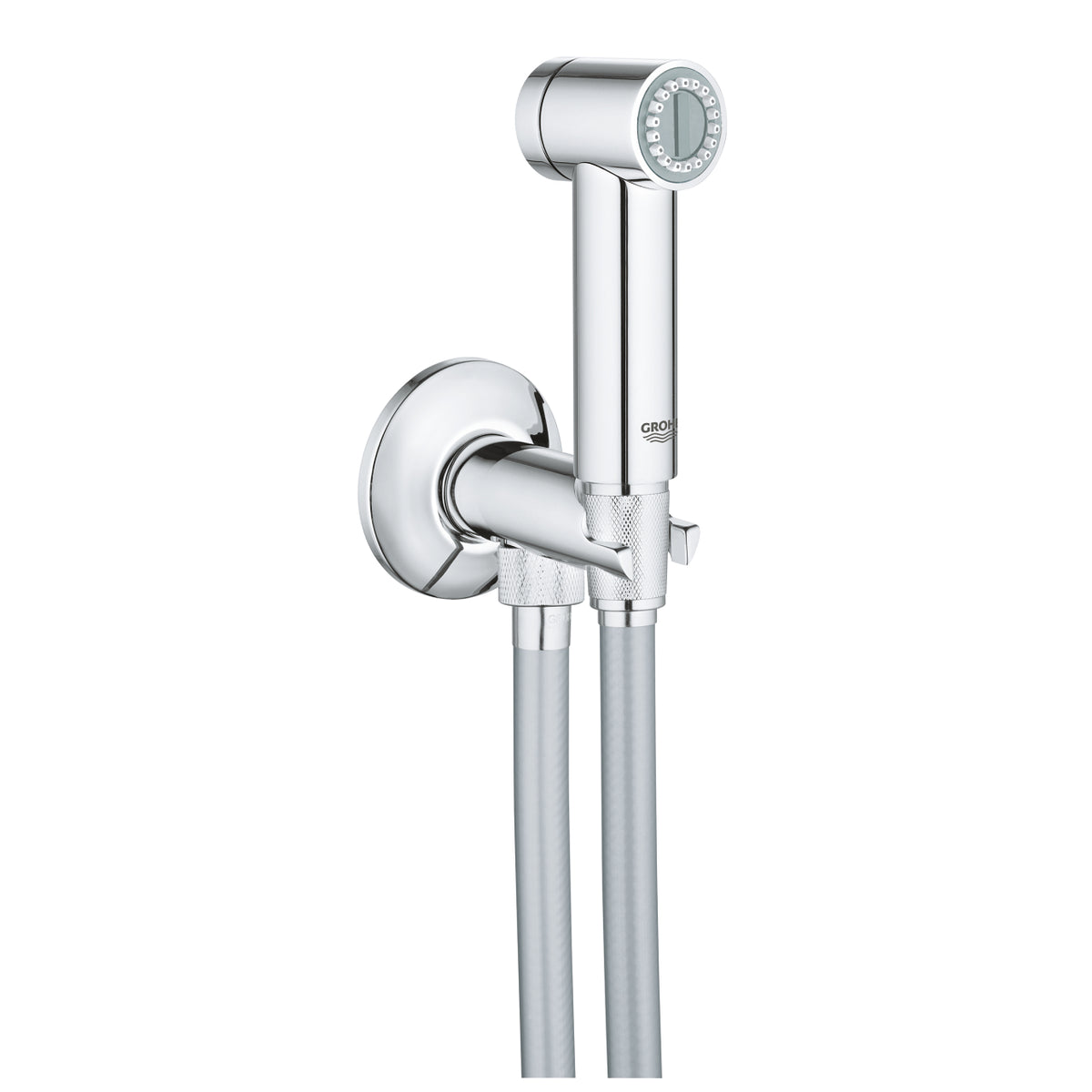 26332000 SENA TRIGGER SPRAY WITH WALL HOLDER SET WITH ANGLE VALVE GROHE - 1 SET