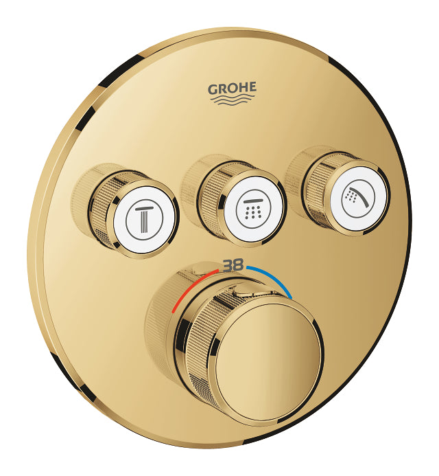 29121GL0 GROHTHERM SMARTCONTROL THERMOSTAT FOR CONCEALED INSTALLATION WITH 3 VALVES - GROHE GOLD - 0 PCS