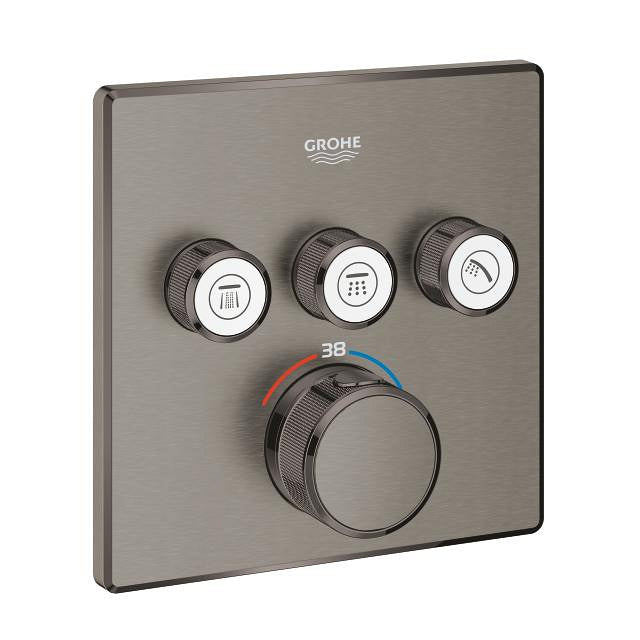 29126AL0 GROHTHERM SMARTCONTROL THERMOSTAT FOR CONCEALED INST. WITH 3 VALVES GROHE GRAPHITE - -19 PCS