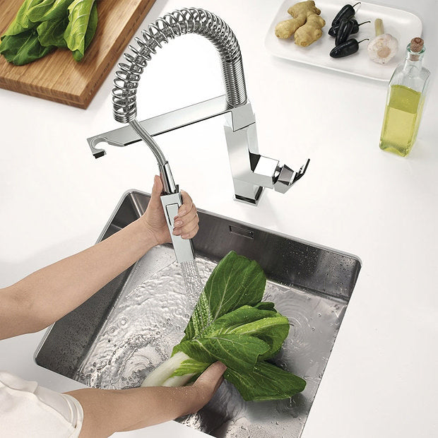 31395000 EUROCUBE SINGLE LEVER SINK MIXER SWIVEL SPOUT GROHE - 6 PCS