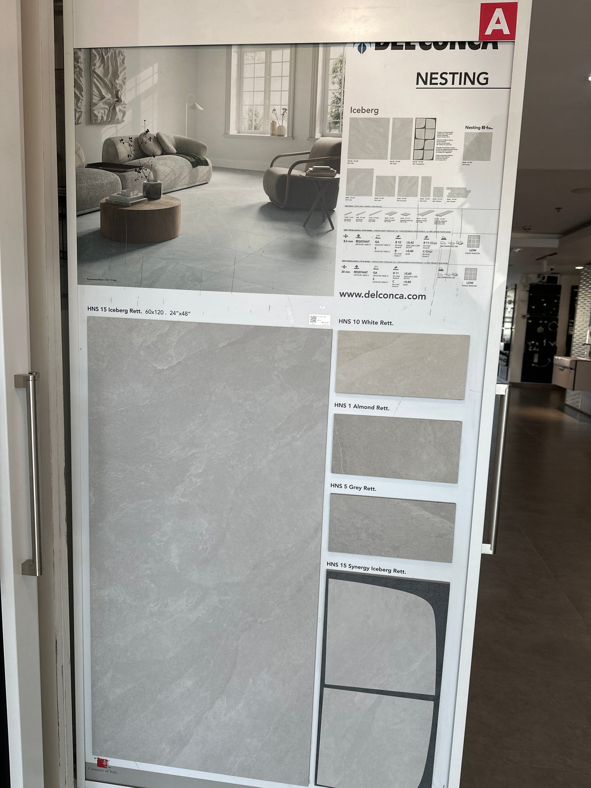 HNS 15 RETT HARD PORCELAIN 60X120CM - DELCONCA ITALY - 174 M2
