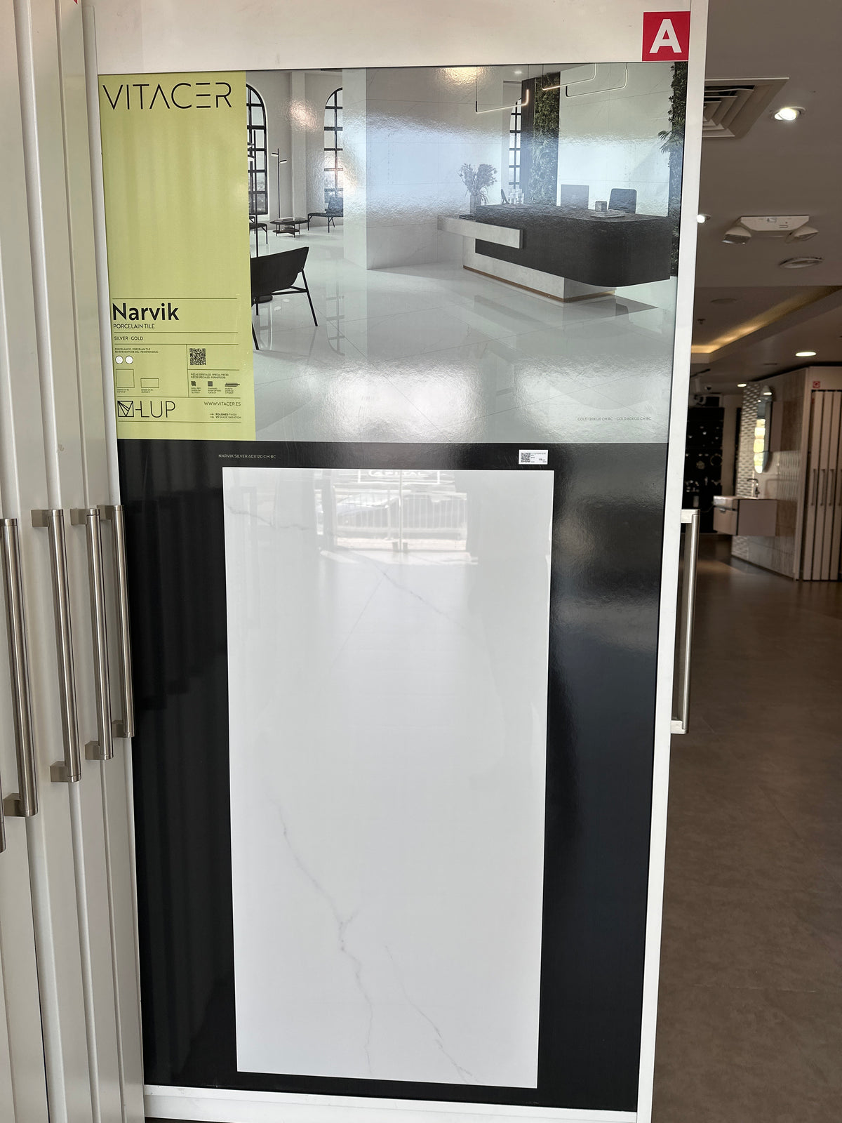P.E. V-LUP NARVIK SILVER RECT. PORCELAIN 60X120CM - VITACER - 42 M2