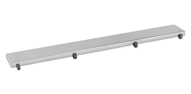 AQD-SCC-50072-316-BS CONTRACT REVERSIBLE SHW CHANNEL COVER WITH TILE INSERT 495X64.5X18.9MM (GRADE 316) BRUSHED STAINLESS STEEL - AQUADRAIN - 185 PCS