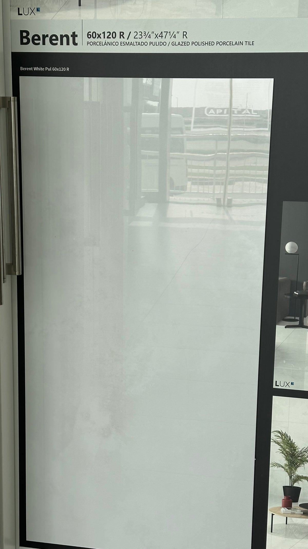 P.E. PORCELANICO ESMALTADO BERENT WHITE PUL RECT. 59X119CM - KTL - 114 M2