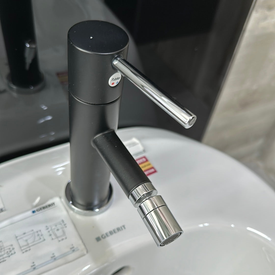 ART8540 ROUND BIDET MIXER BLACK/CHROME RUBITOR ITALY - 4 PCS