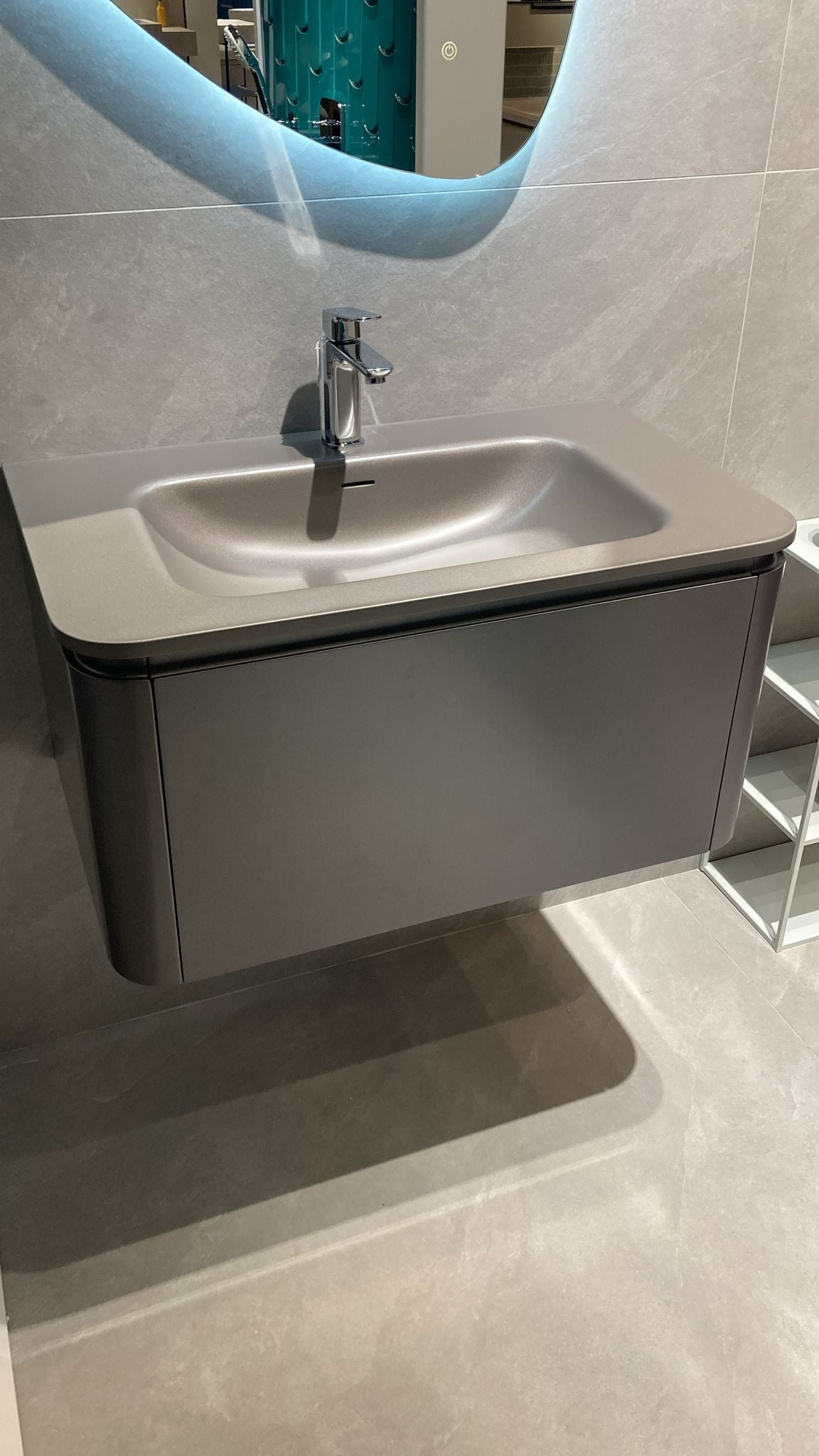 MONA-80 MDF CABINET 800X475X400MM WITH BD-043-80 RESIN WASHBASIN - WONDERFUL HK - 3 SET