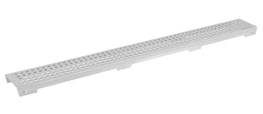 AQD-SCC-70071-316-BS CONTRACT SHOWER CHANNEL GRATE 694X62X18.5MM (GRADE 316) BRUSHED STAINLESS STEEL - AQUADRAIN - 58 PCS