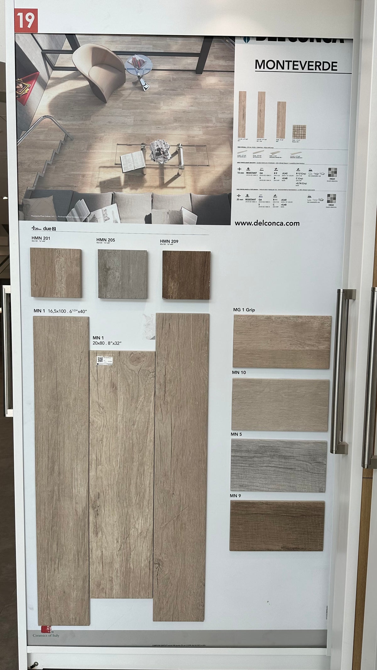 MN1 PLUS PORCELAIN 20X80 CM DELCONCA ITALY - 1252 M2