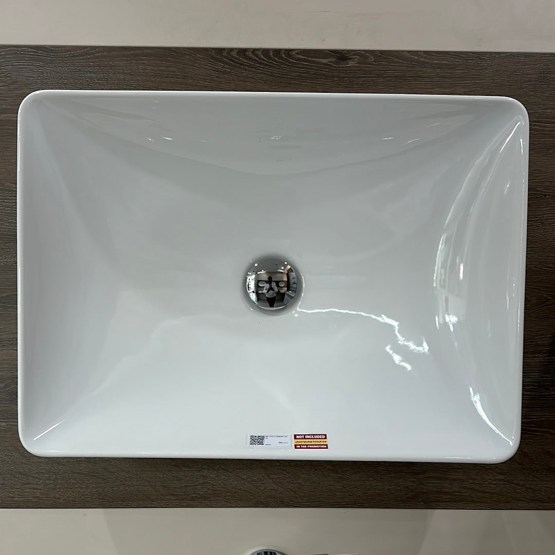 500.779.01.2 GEBERIT LAY-ON WASHBASIN VARIFORM,RECTANGULAR: B=55CM, T=40CM,OVERFLOW=WITHOUT, WHITE G - 2 PCS