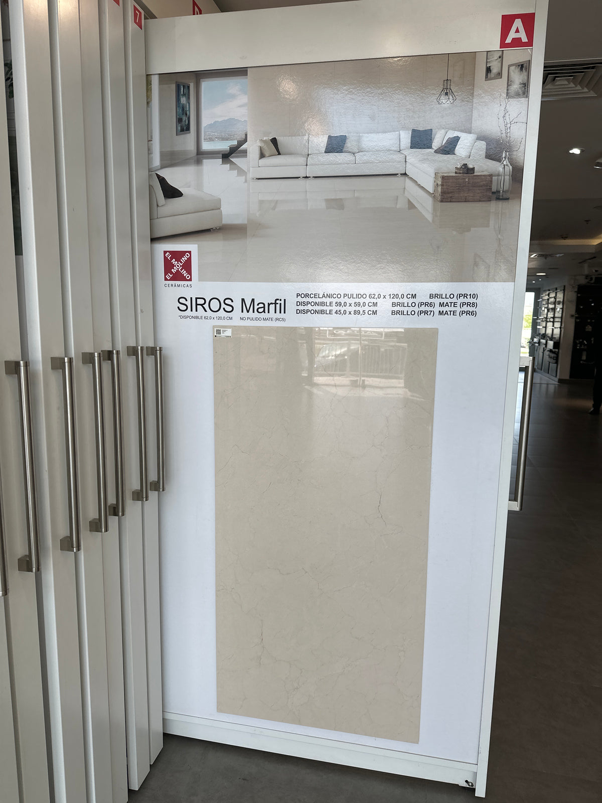 SIROS MARFIL BR PULIDO 62X120 CM ELMOLINO SPAIN - 2 M2