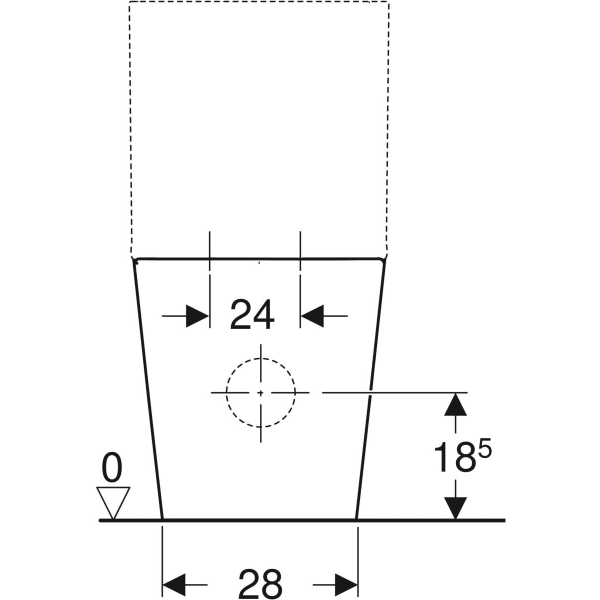 171.001.01.2 ETERNITY FLOOR STANDING WC  FOR CLOSE COUPLED EXPOSED CISTERN  BACK TO WALL GEBERIT - 38 PCS