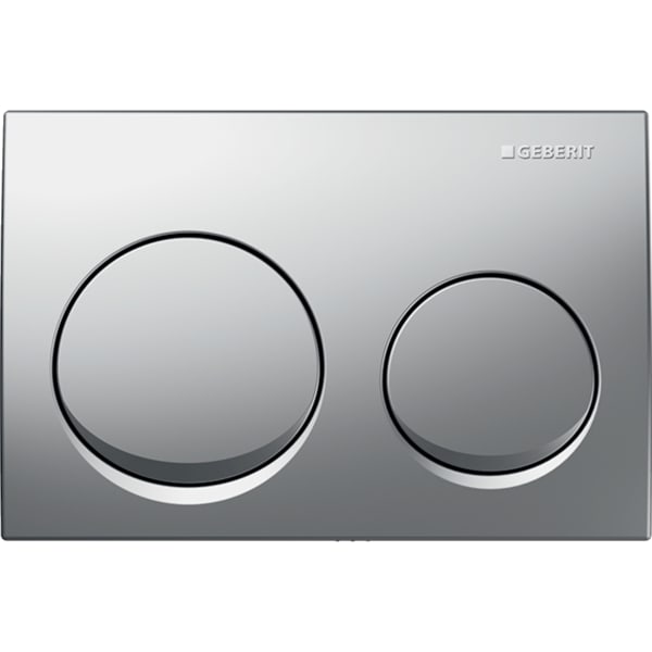 115.040.46.5 ACTUATOR PLATE ALPHA 10 FOR DUAL FLUSH MATT CHROME. - GEBERIT - 265 PCS