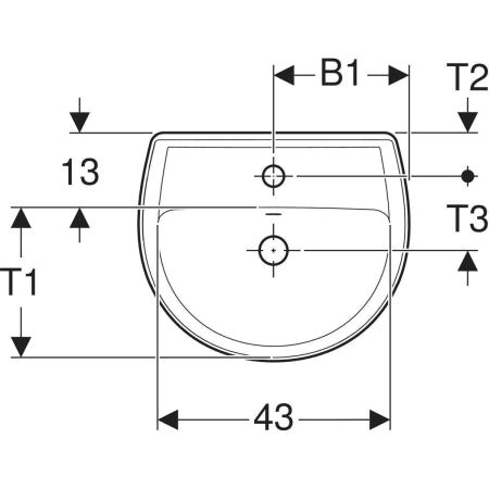 502.772.00.1 BASTIA SEMIRECESSED WASHBASIN - GEBERIT - 39 PCS