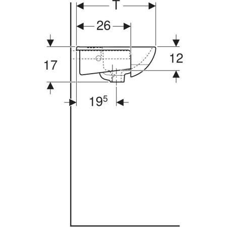 502.772.00.1 BASTIA SEMIRECESSED WASHBASIN - GEBERIT - 39 PCS