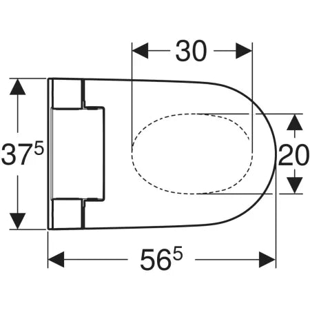 146.350.01.1 AQUACLEAN ALBA WALL-HUNG WC - GEBERIT - 10 PCS