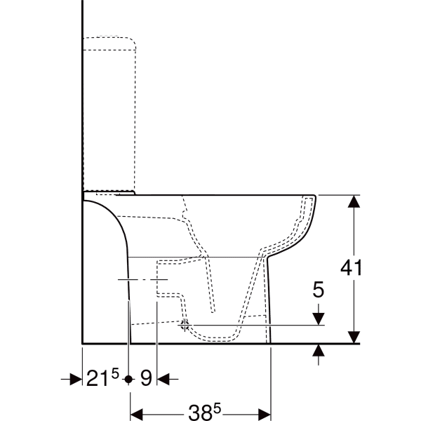 500.212.01.1 SMYLE FLOOR-STANDING WC-GEBERIT - 34 PCS