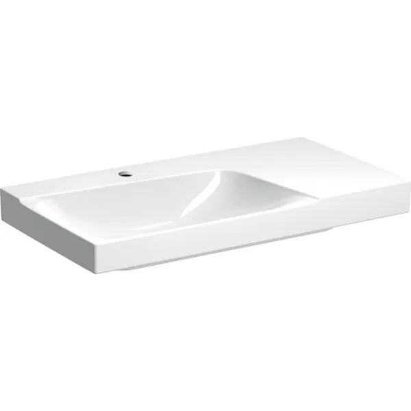 500.535.01.1 XENOÂ² WASHBASIN WITH SHELF SURFACE:B=90CM T48CM TAP HOLE CENTRED,OVERFLOW WITHOUT - 0 PCS