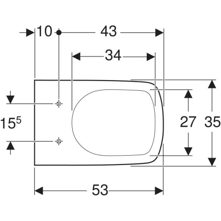 500.270.01.1 ABALONA SQUARE WALL-HUNG WC, WASHDOWN WHITE GEBERIT - 62 PCS