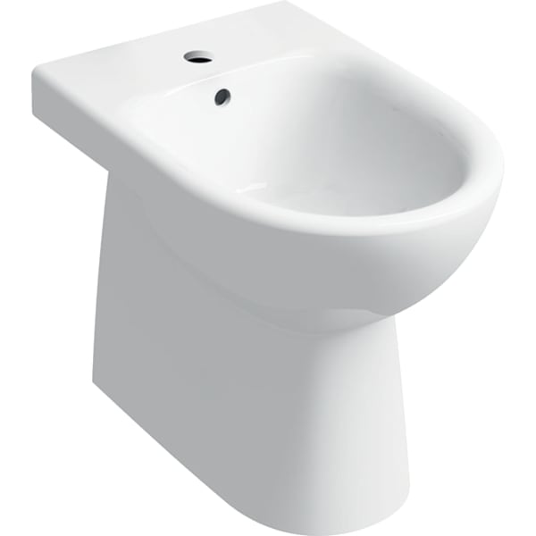 500.289.01.1 ABALONA FLOOR-STANDING BIDET, BACK-TO-WALL, HIDDEN FASTENING, WHITE GEBERIT - 20 PCS