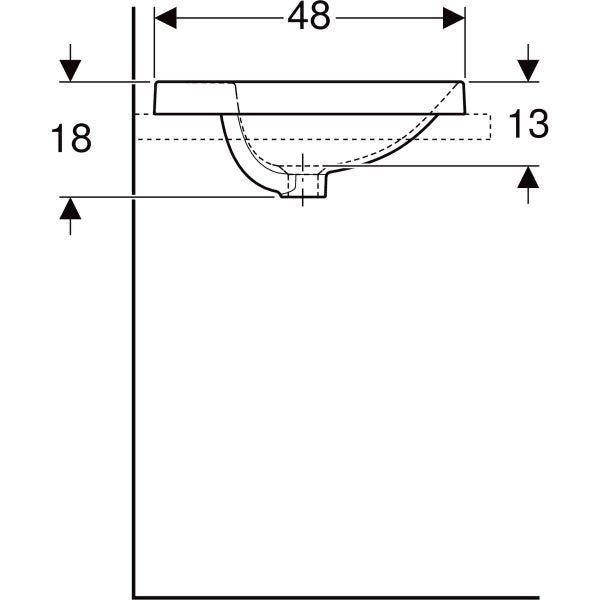 500.704.01.2 ROUND COUNTER TOP WB GEBERTI - 2 PCS