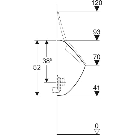 500.470.01.1 ICON URINAL-GEBERIT - 4 PCS