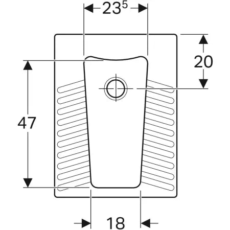 208580000 PUBLICA SQUATTING PAN  GEBERIT - 0 PCS