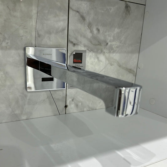 243.643.21.1 SHOWROOM MODEL WB TAPBRENTA, WALL-MOUNTED, LENGTH 22: BRIGHTCHROME-PLATED  GEBERIT - 7 PCS