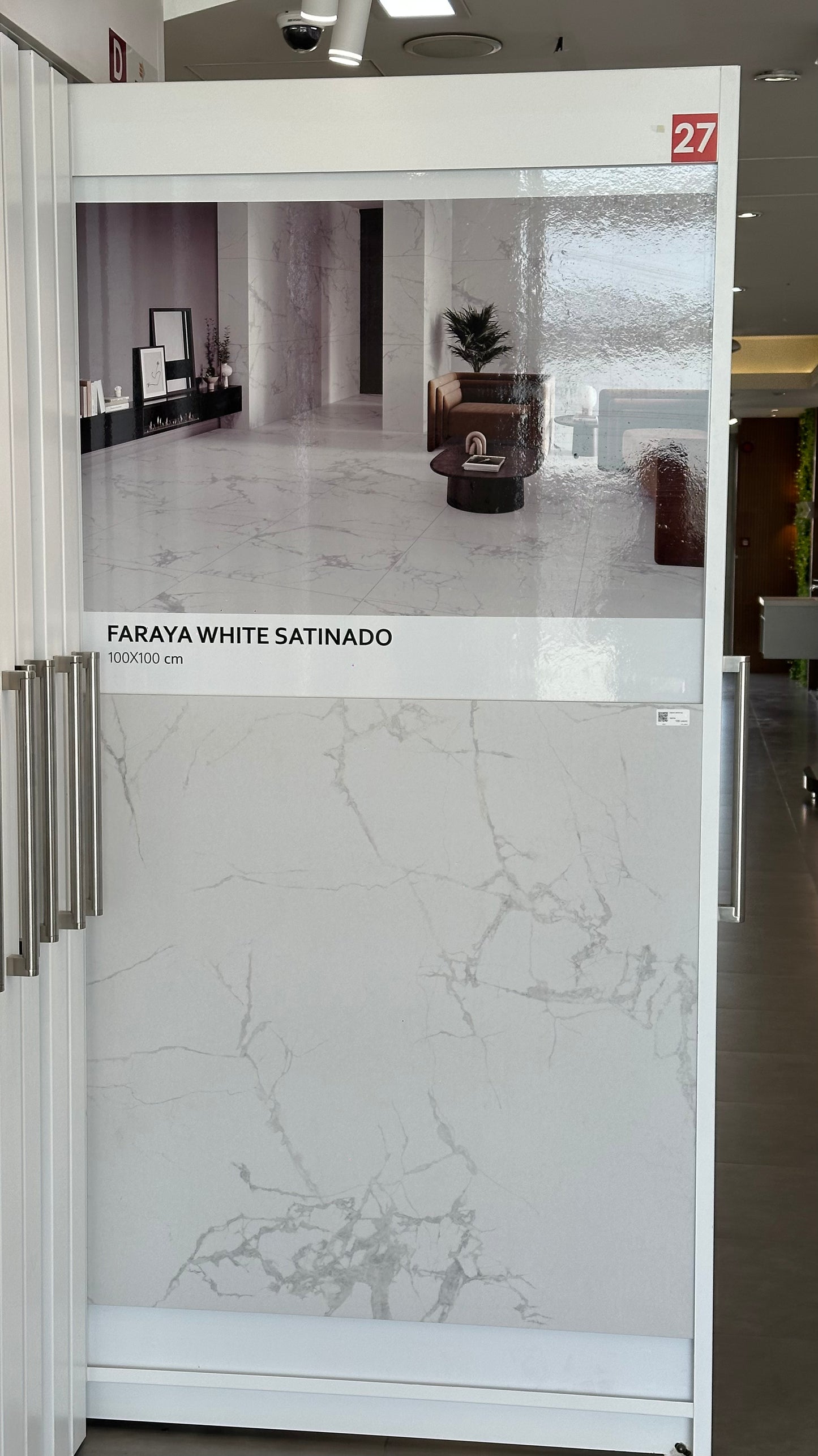 P.E. FARAYA WHITE SAT RECT. PORCELAIN 100X100CM  - KTL - 239 M2