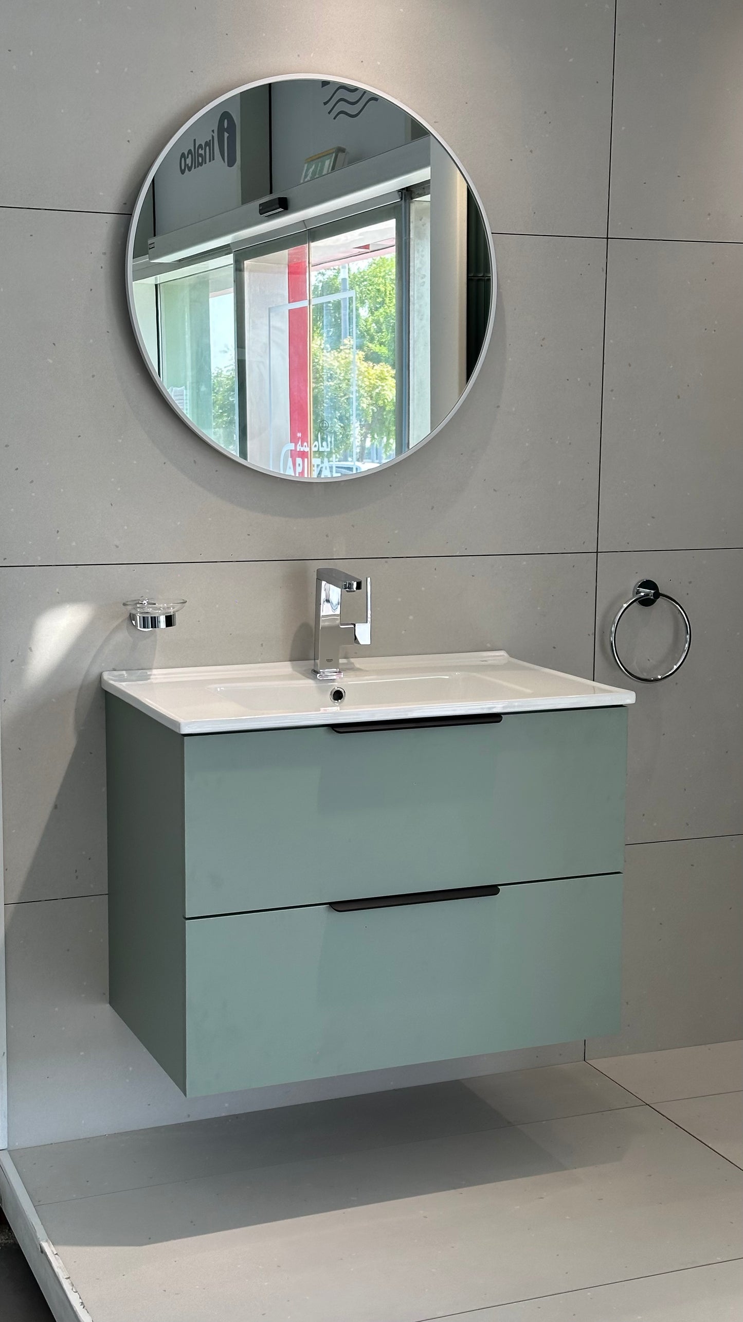KN800-CG CABINET FOR QW033-9060E-49-A BASIN WITH QW-BNJ700 LED MIRROR - QUEENSWOOD - 0 SET