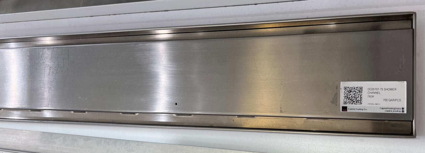 DC05197-75 SHOWER CHANNEL WITH SOLID TOP 75 CM AUHNA INDIA - 6 PCS