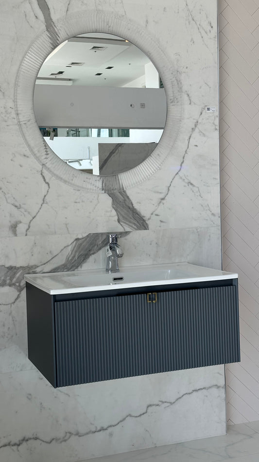 QWS800C-AIG STAR 80 CABINET FOR QW033-9080S49-A BASIN WITH QWS-MY006-800 LED MIRROR - QUEENSWOOD - 1 SET