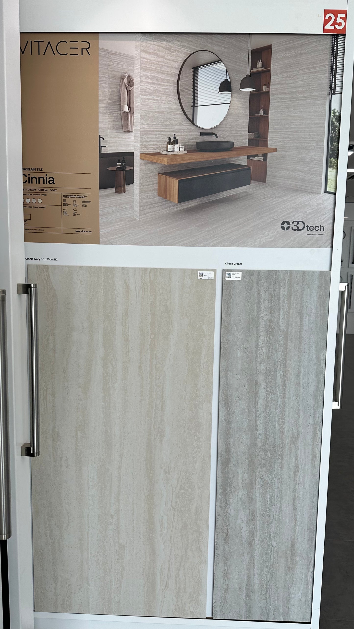 P.E. 3D TECH CINNIA IVORY 60X120CM RECT. 1A - VITACER SPAIN - 175 M2