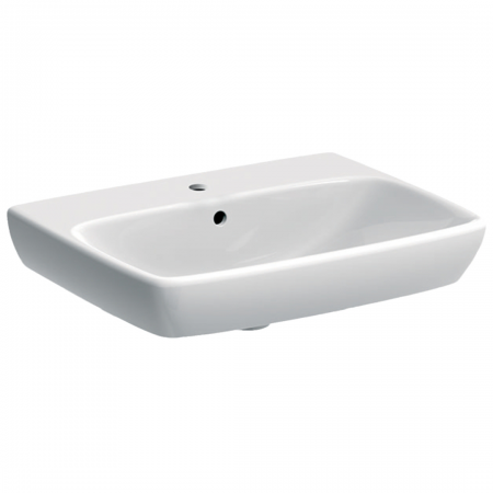 500.290.01.1 ABALONA SQUARE WASHBASIN B=55CM, WHITE GEBERIT - 5 PCS