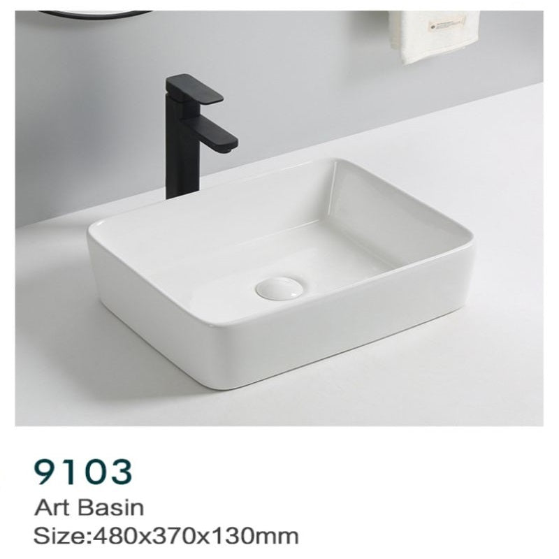 9103B OVER COUNTER WASH BASIN 480X370X130MM - WONDERFUL HK - 4 PCS